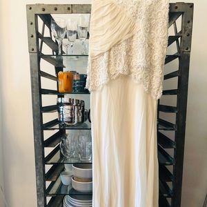 Nicole Miller strapless wedding dress